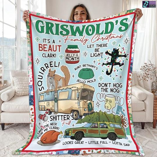 Discover Griswold's Family Christmas Blanket, National Lampoon's Christmas Vacation, Xmas Movie Fleece Blanket, Christmas Blanket For Bed Couch Sofa