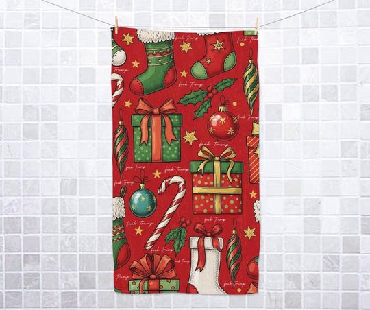 Discover Subtle Fck Trump Xmas Hand Towel ,Christmas Kitchen Towel, Anti Trump Hand Towel, Xmas Home Decor, Christmas Gift Hand Towel C1K510