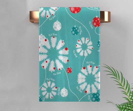 Discover Subtle Fuck Trump Christmas Hand Towel, Political Home Decor, Festive Kitchen Towel, Funny Liberal Gift, Anti-trump,fdt Holiday Towel NGVX08