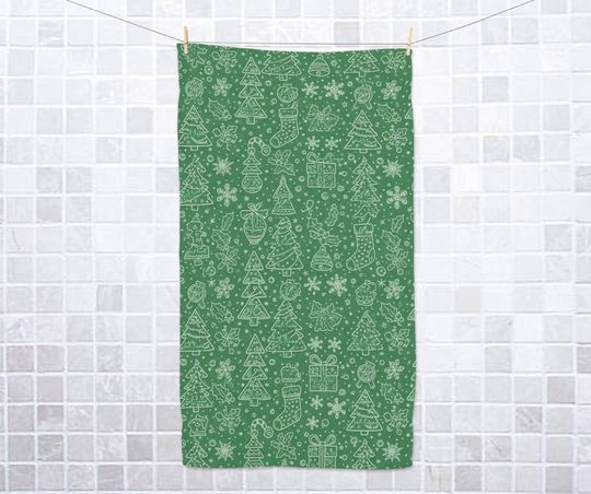 Discover Subtle F*ck Trump Xmas Tree Hand Towel,Christmas Lights Kitchen Towel, Anti TrumpTowel, Beach Towel, FDT Maga, Xmas Home Decor JCRZ24