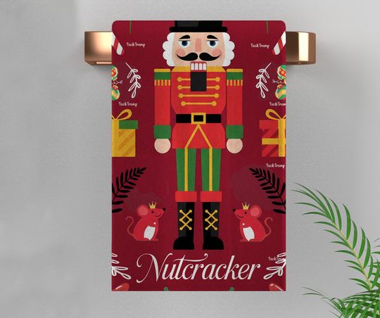 Discover Subtle Fuck Trump Nutcracker Hand Towel,Christmas Nutcracker Kitchen Towel Home Decor, Anti Trump Tea Towel, Bathroom Towel, FDT Maga NGVE25