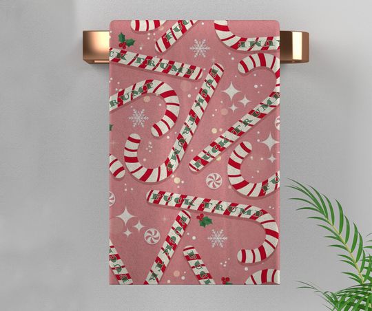 Discover Subtle Trump Candy Canes Hand Towel, Political Home Decor, Christmas Kitchen Towel, Funny Liberal Gift, Subtle Anti-trump, FDT Towel NGVX11