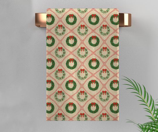 Discover Subtle F*ck Trump Laurel Wreath Hand Towel, Christmas Tree Kitchen Towel, Anti Trump Tea Towel, Bath Towel, FDT Maga, Xmas Home Decor NGVE24