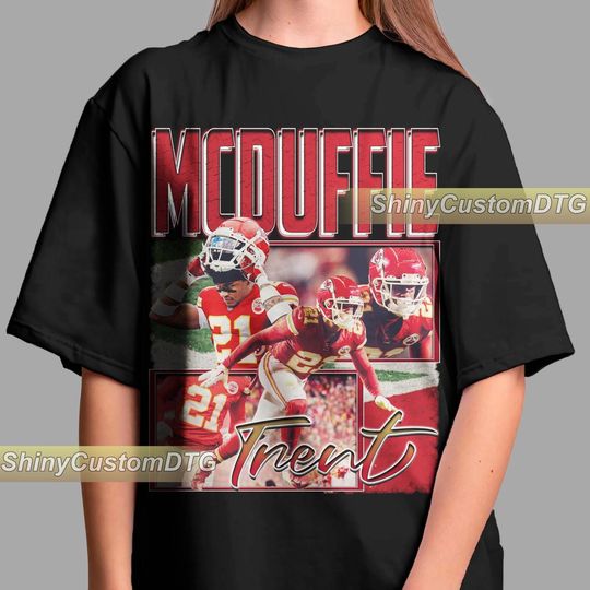 Discover Trent McDuffie Shirt American Sport Tshirt Vintage Bootleg Shirt Retro Unisex Graphic Tee Bestseller Design Adult