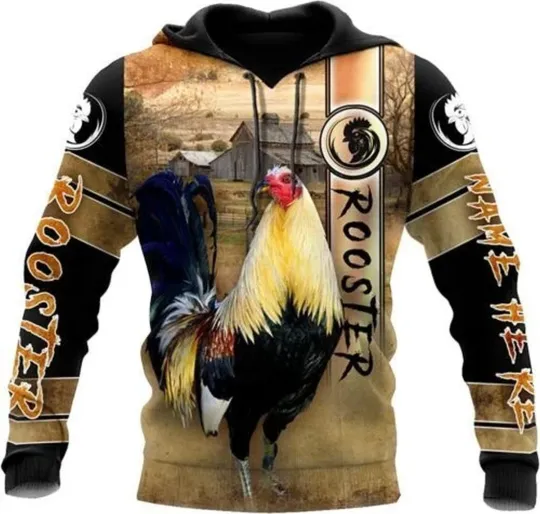 Discover Personalized Rooster 3D HOODIE Christmas Gift Best Price Halloween Gift Us Size