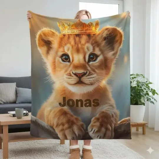 Discover Personalized Lion Blanket, Disney Lion Characters Blanket, Simba Fleece Blanket