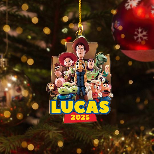Discover Personalized Toy Story Christmas Ornament, Toy Story Ornament, Customized Disney 2025 Christmas Tree Decor, Movie Character Xmas Gift