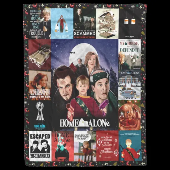Home Alone Blanket, Home Alone Movies Fleece, Blanket