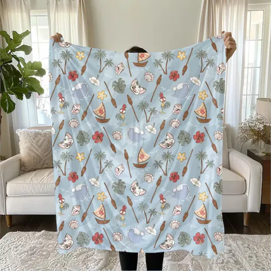 Discover Moana Fleece Blanket, Disney Blanket For Kids Fleece Blanket