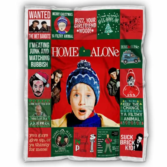 Home Alone Blanket, Home Alone Fleece, Gift For Fan