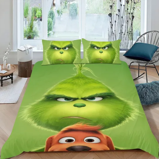Discover 3-Piece Kids Bedding Set with Fun Character Duvet Cover for All Seasons