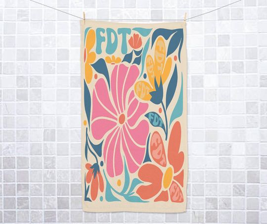 Discover FDT Kitchen Towel, Subtle Political Hand Towel, Funny Left-Wing Home Decor, Liberal Sarcastic Gift, Anti-Autocrat Bathroom Towel JCNP06