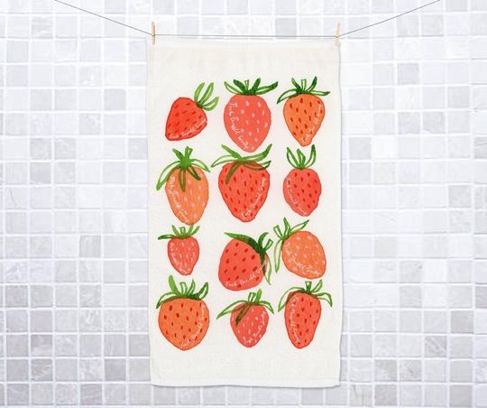 Subtle F*ck Trump Hand Towel, Strawberry Towel