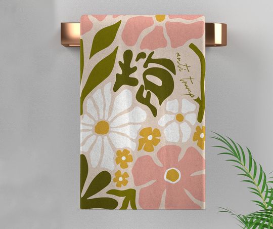 Spring Floral Subtle FDT Hand Towel