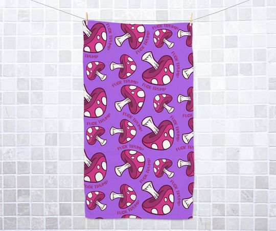 Discover Subtle F*ck Trump Hand Towel, Funny Political Home Decor, Kitchen Towel, Home Accessory Humor, Sarcastic Liberal Gift, FDT Towel D2HJ14