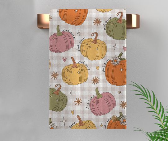 Discover Subtle F*ck Trump Pumpkin Hand Towel, Funny Political, Halloween Kitchen Towel, Sarcastic Liberal Host Gift, Fall Autumn Decor NGUH21