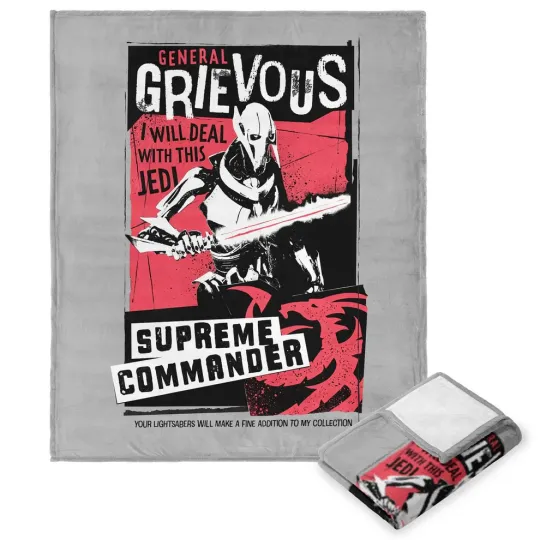 Discover Disney Star Wars General Grievous Cozy Fleece Blanket