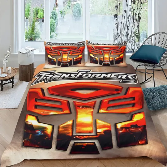 Transformers 3-Piece Bedding Set All Season Kids Duvet Cover Set