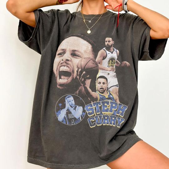 Stephen Curry Tee - Curry High Quality T Shirt Vintage Design Player Gift Shirt