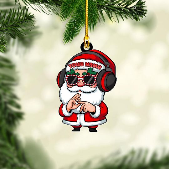 Discover Six Seven Santa Ornament, Funny Santa Christmas Ornament, Meme Santa Decor, Cool Santa Gift, Trendy Holiday Ornament,Pop Culture Santa Decor