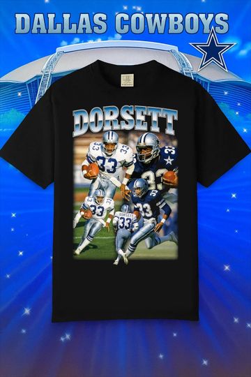 Discover Retro Tony Dorsett T-Shirt Vintage Bootleg Style Dallas Football Tee