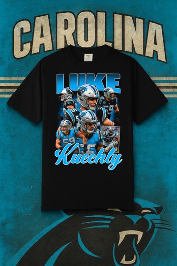 Luke Kuechly Shirt Retro Carolina Panthers Vintage Bootleg Tee