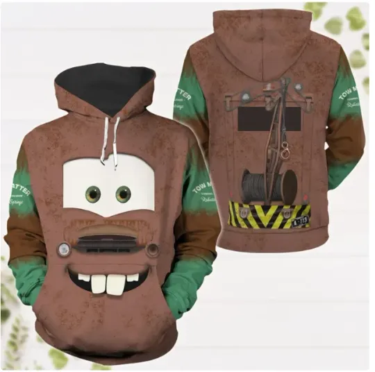 Tow Mater Unisex 3D HOODIE HALLOWEEN GIFT CHRISTMAS GIFT BEST PRICE US SIZE