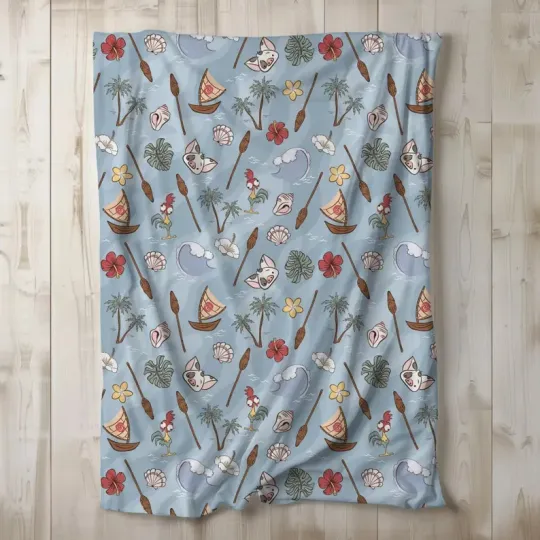 Discover Moana Blanket, Disney Blanket For Kids, Customizable Baby Fleece Blanket