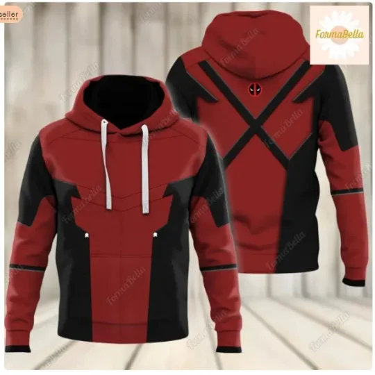Halloween Deadpool Costume 3D HOODIE HALLOWEEN GIFT CHRISTMAS GIFT BEST PRICE