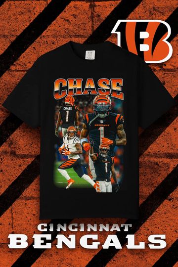 Discover JaMarr Chase Bootleg Tee | Cincinnati Bengals Retro Style Shirt
