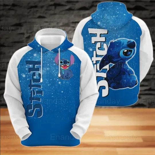 Discover Lilo And Stitch 3D HOODIE Halloween Gift Best Price Christmas Gift Us Size