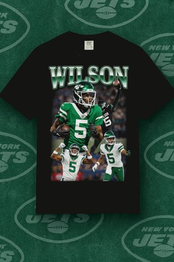 Discover Garrett Wilson Bootleg Shirt | New York Jets Vintage football Football Tee