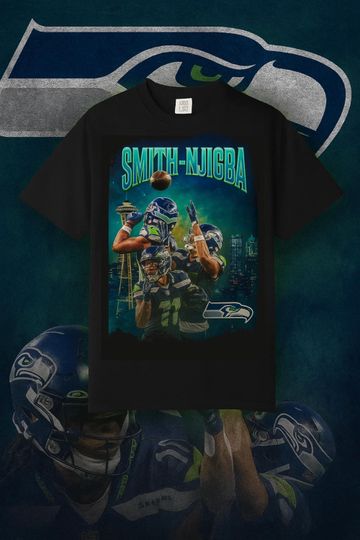 Discover Jaxon Smith-Njigba Bootleg Shirt | Seattle Seahawks Retro football Tee