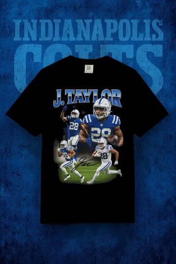 Discover Jonathan Taylor Bootleg Shirt | Indianapolis Colts Retro football Tee