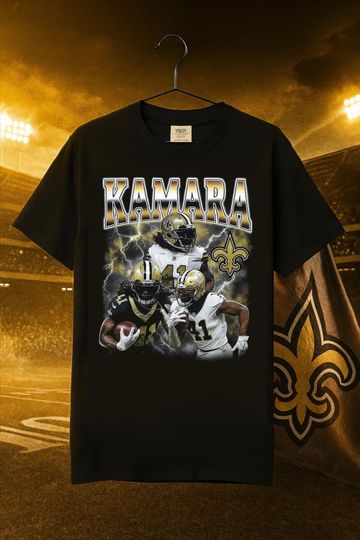 Alvin Kamara Bootleg Shirt | New Orleans Saints Retro football Graphic Tee