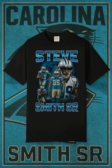 Discover Steve Smith Sr Shirt Retro Bootleg Carolina Football Vintage Tee