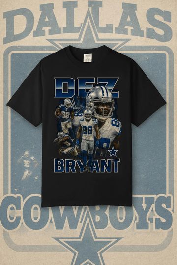 Discover Dez Bryant Shirt Retro Dallas Cowboys Vintage Bootleg Football Tee