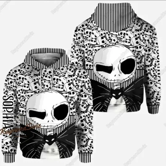 Discover Halloween Jack Skellington 3D HOODIE Halloween Gift Best Price Christmas Gift