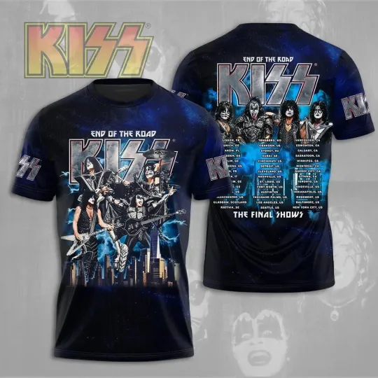 Discover Kiss Rock Band 3D Print Short Sleeve O-Neck T Shirts - 20 Designs - Brand New2