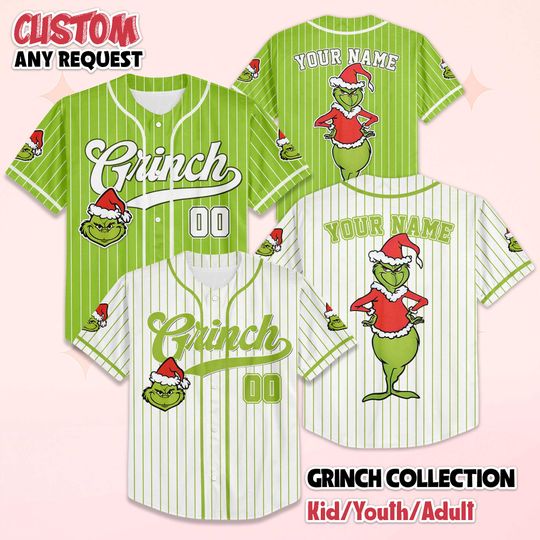 Discover Personalized The funny character Christmas Baseball Jersey, The funny character Christmas Shirt, Holiday Team Outfit, Xmas Gift for Fans