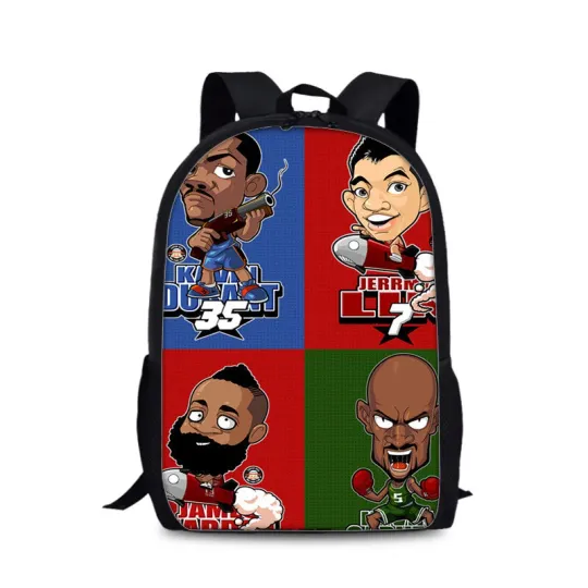 Discover Star Player Soccer Cartoon Backpack Cute for Boys Girls School Travel 17 Inch