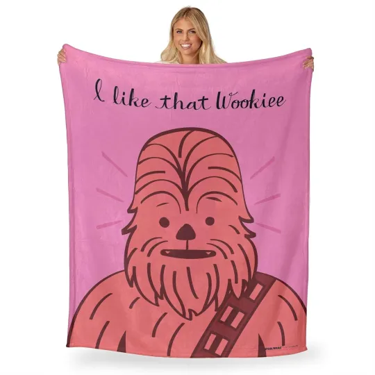 Discover I Like That Wookiee Disney Star Wars Fleece Blanket DC Comics Marvel SuperHero