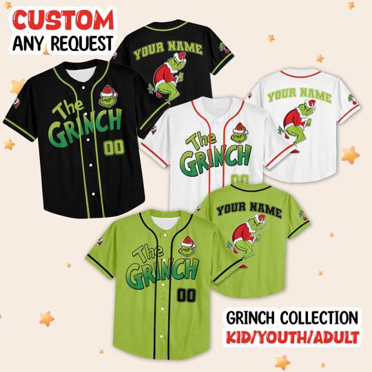 Discover Personalized The funny character Christmas Baseball Jersey, Custom Birthday funny character Shirt, Holiday Team Outfit, Xmas Gift Christmas funny character Family 2025