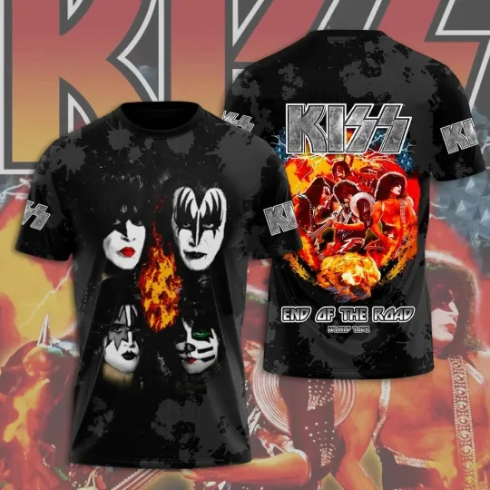 Discover Kiss Rock Band 3D Print T Shirts