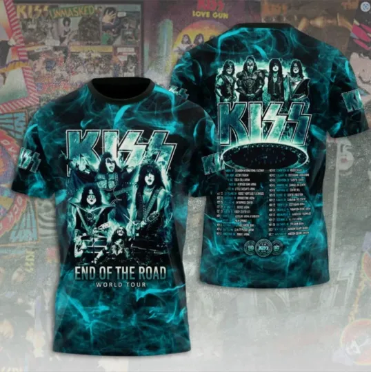 Discover Kiss Rock Band 3D Print T Shirts