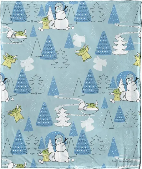 Discover Christmas Xmas Star Wars Disney SuperHero Holiday Fleece Blanket
