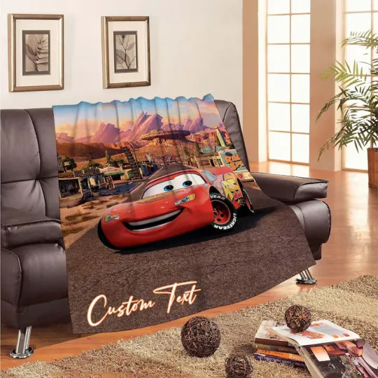 Discover Personalized Christmas Disney Carrs Fleece Blankets Custom Name Blanket