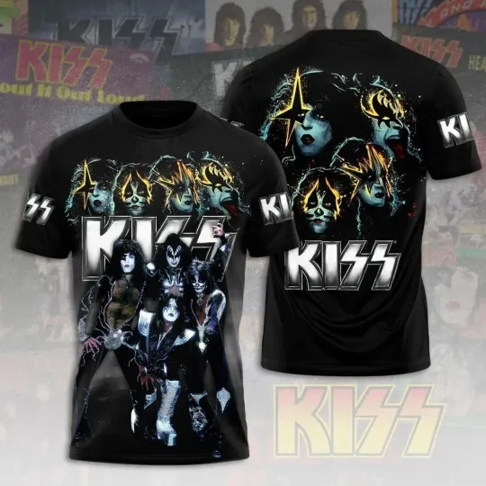 Discover Hot Ace Frehley Kisses Band 3D Full Size Shirt Unisex Gift For Fan