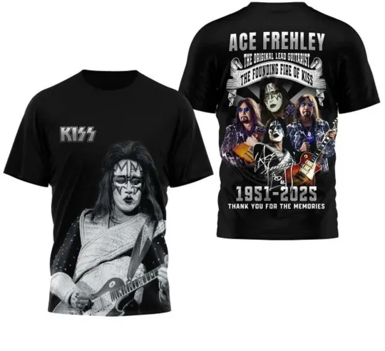 Discover Ace Frehley The Founding Fire Of 1951 2025 Memories Shirt