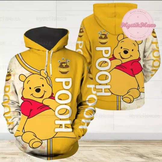 Discover Winnie The Pooh 3D HOODIE Halloween Gift Best Price Christmas Gift Us Size